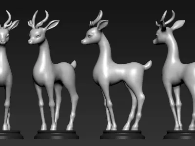 Deer Art Free 3D print model