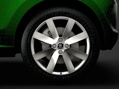 Skoda Citigo 2020 wheel 3D model