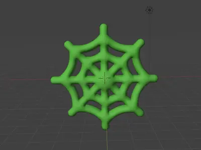 Green Spiderweb 3D model