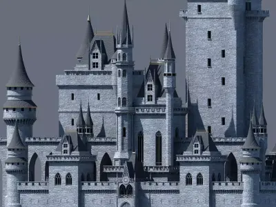 Fantasy Castle 002 3D model