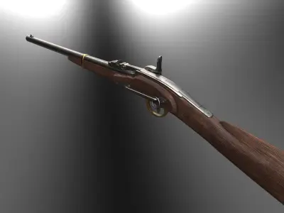 Merrill Model 1863 Low-poly 3D model