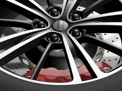 Subaru BRZ wheel 2013 3D model