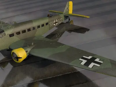 Junkers Ju-52 3M 3D model