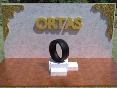ORTAS TIRE NO 39 GAME READY Low-poly 3D model