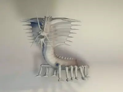 A centipede type creature 3D model