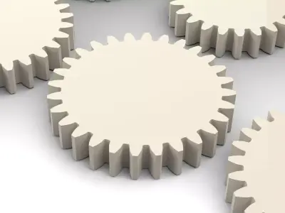 GEAR COLLECTION REAL GEAR INVOLUTE PROFILE 21T TO 30T 3D model