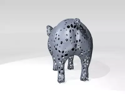 Pig Voronoi 3D model