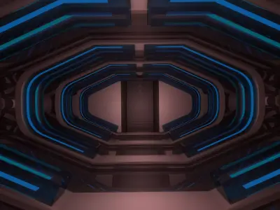 Sci Fi Corridor 3D model 180