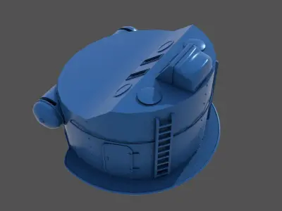 Littorio Class 350cm range finder - Commercial lic - 1-200 scale 3D print model