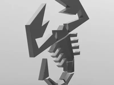 abarth logo 3D model