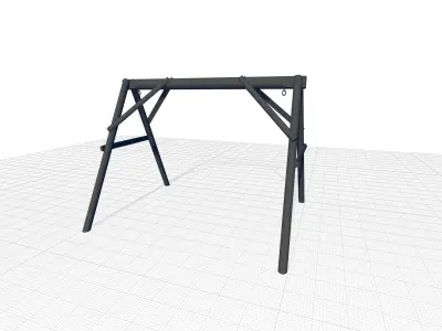 Cripple Creek A-Frame 3D model