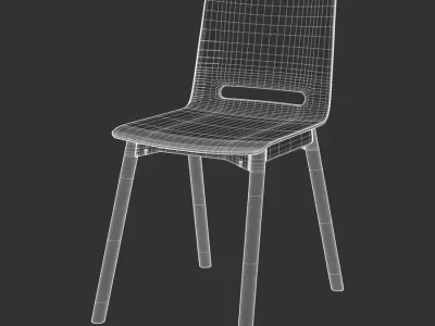  Timber Replica Hussl Forum 2 Chair Model 