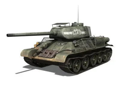 T-34 85 - Soviet medium tank - 239 3D model