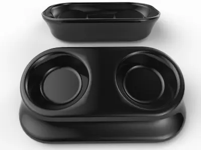 Pet Bowl M01 - with STL Low-poly 3D model