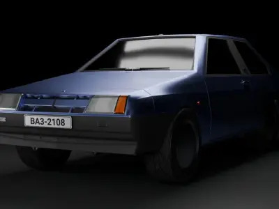 BA3-2108 CAR Free low-poly 3D model