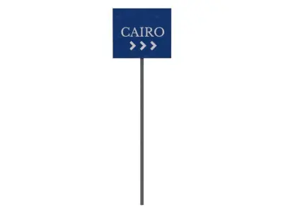 Cairo sign Free low-poly 3D model
