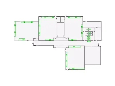 Commercial Interior Sketch - 6001-6500 SF - Xactimate 3D model