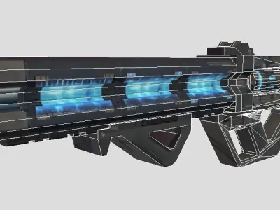 Havoc rifle from apex legends Free low-poly 3D model