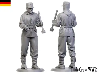 German Tankman ww2 4 3D print model