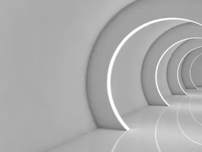 Sci Fi Tunnel 3D model 65