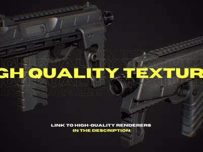 MP9 FPS Animation Low-poly 3D model