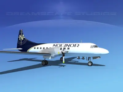 Convair CV-580 Nolinor Cargo 3D model