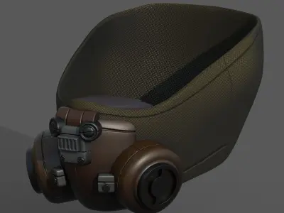 Gas mask helmet scifi fantasy armor hats military Low-poly Low-poly 3D model