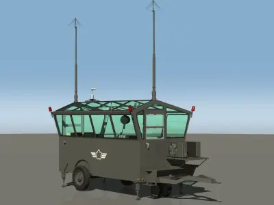 JASDF Airbase Equipment set 3D model