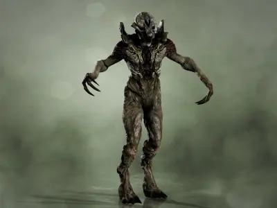 River Ghost from Predators Low-poly 3D model