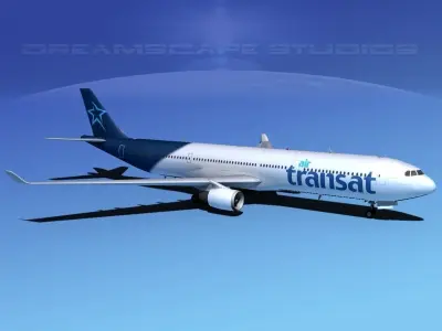 Airbus A330-300 Air Transat 3D model
