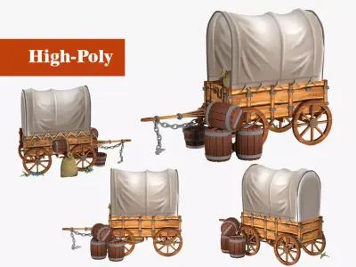 coach truck 3D model high-poly 3D model