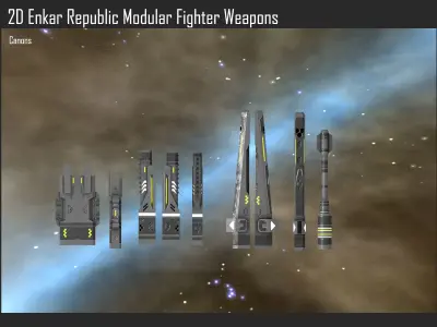 2D Enkar Republic Modular Fighter Weapons Texture
