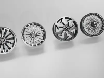 steel rim Low-poly 3D model