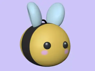 A Cute Bee to decorate and play 3D print model