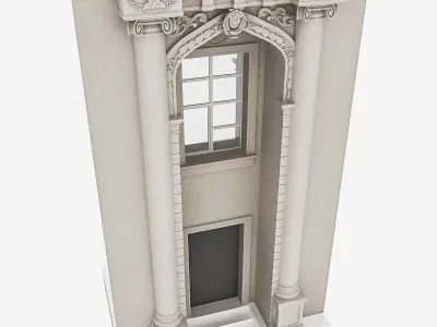 Classic Building Door System 3D model