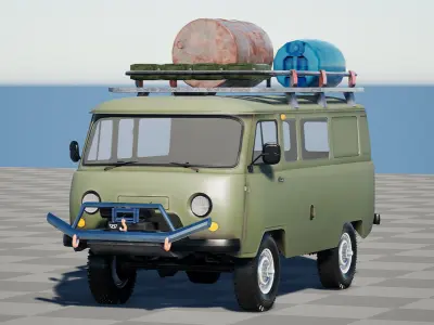 Panelvan Levo 374 - Unreal Engine Project Low-poly 3D model