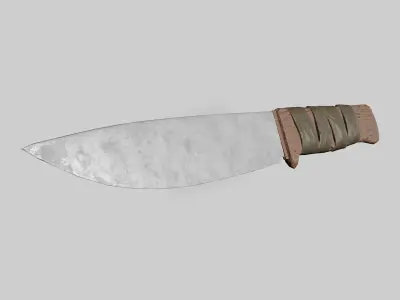 Stylized Knife Weapon PBR low-poly game ready Free low-poly 3D model