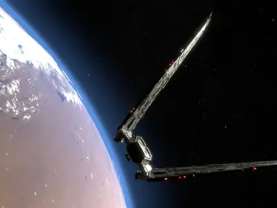 Spaceship star wars 3D model get