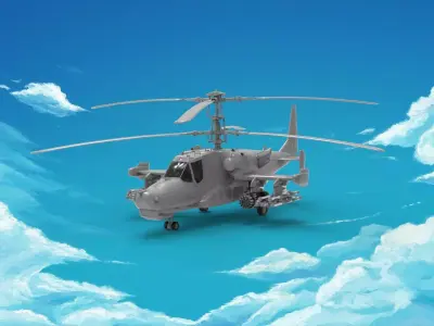 Kamov Ka-50 3D print model
