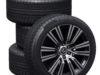 Lexus wheels 3D model