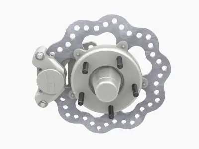 TBM Spindle Brake Disk Low-poly 3D model