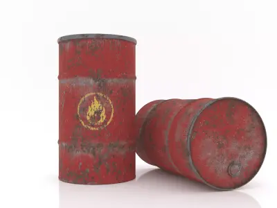 oil barrel Free 3D model