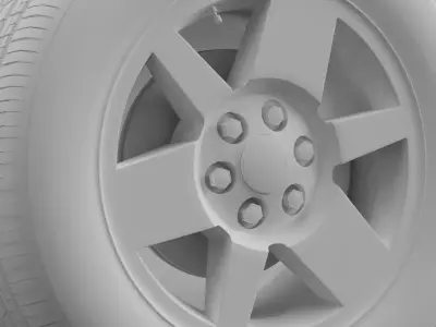 GMC Yukon XFE wheel 3D model