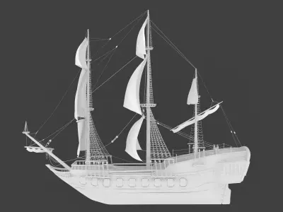 Fregate - Shtandart Eagle Free 3D model