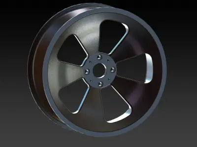 Car wheel 2 Free 3D model