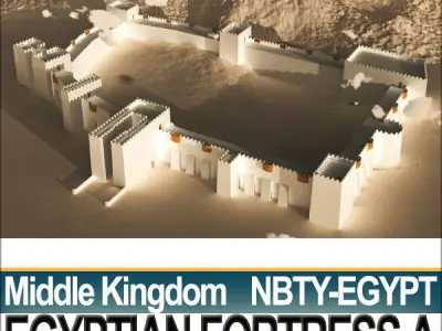 Egyptian Fortress A Middle Kingdom 3D model