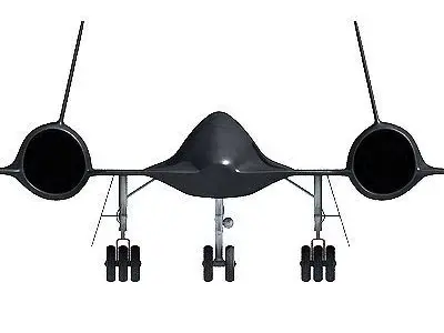 Detailed Lockheed A-12 3D model