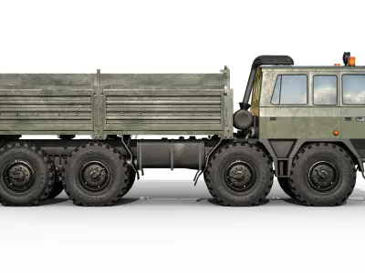 Tatra 815 8x8 Military Truck Low-poly 3D model