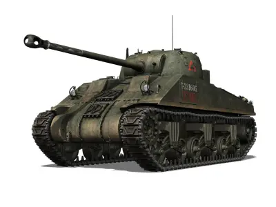 Sherman MK VC Firefly - Tryniec 3D model