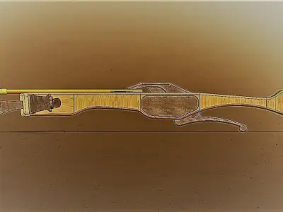 medieval micro crossbow 3D model